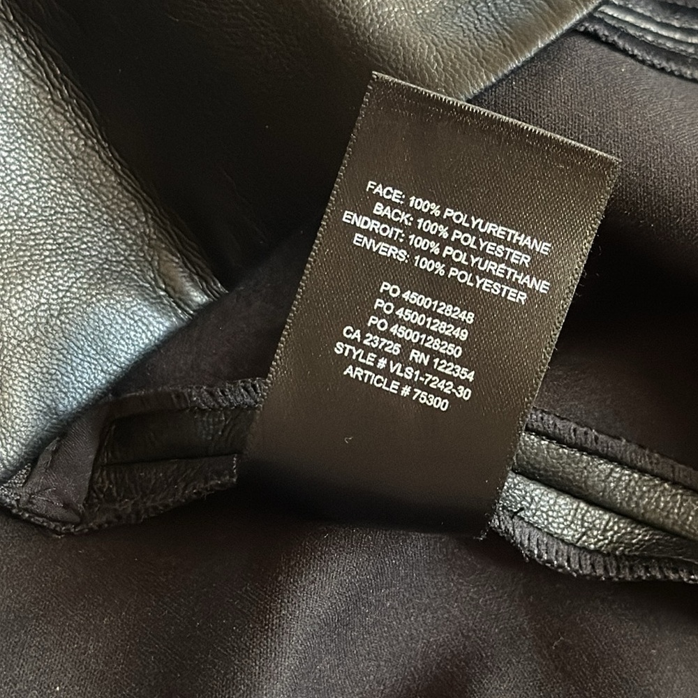 Aritzia Babaton Black Faux Leather Mini Skirt 4 - Picture 8 of 8